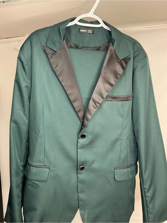 NFINITY Other - NFINITY Emerald Green Tuxedo Blazer with Black Satin Trim